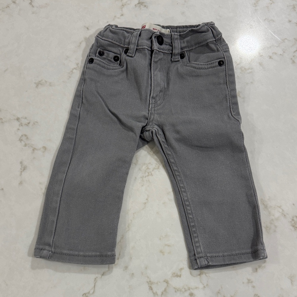 Levi's 511 Slim Kids 12M Gray Denim Jeans